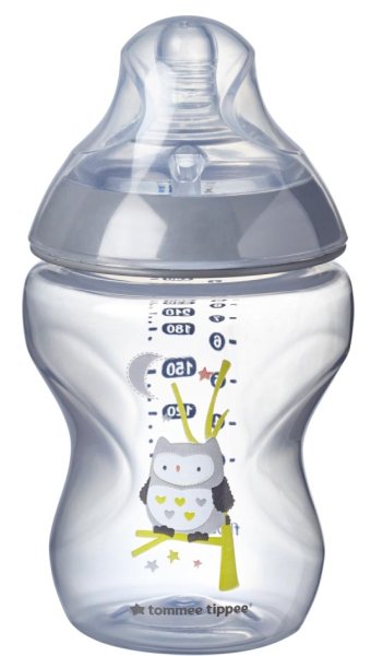 Tommee Tippee Бутылочка Closer to nature, 0+, 260 мл / цвет серый