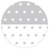 Roba Квадратный манеж с бампером Little stars / цвет белый