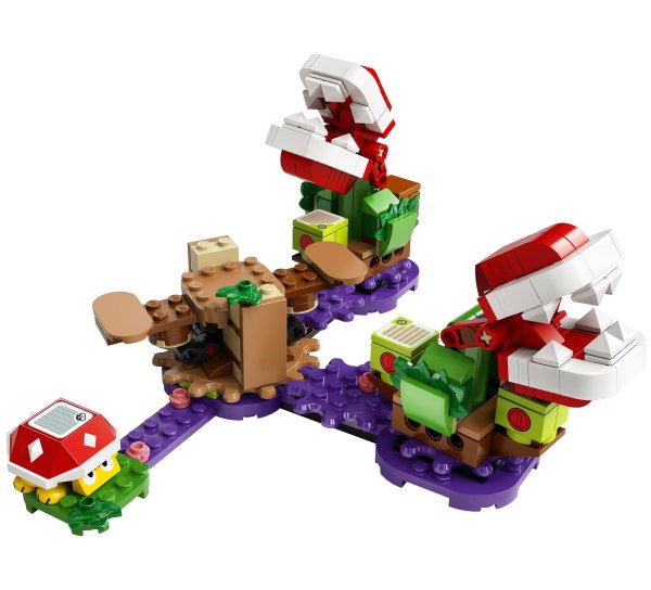 Lego Super Mario Конструктор Загадочное испытание растения-пираньи / разноцветный