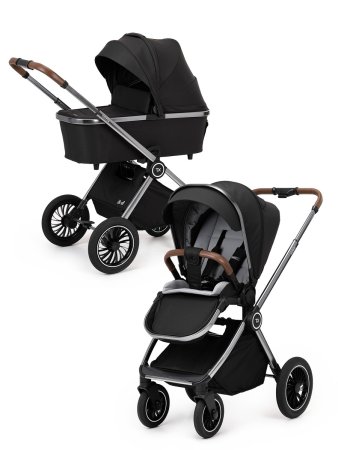 (Т) Коляска 2в1 Bambini Moretti  Adele  (Black)
