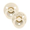Набор пустышек латексных BIBS Studio Colour - Noor - Ivory/Gold, 0+ месяцев.