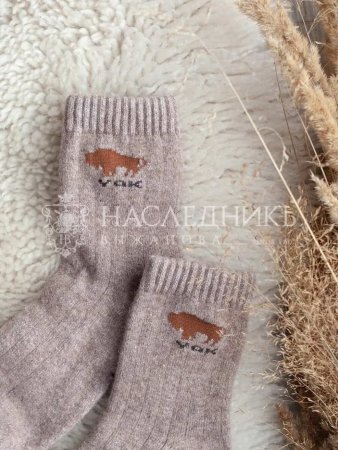 НаследникЪ Выжанова Термоноски, 70% шерсть с пухом яка/ цвет в ассортименте