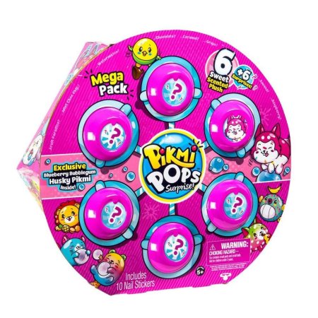 Мега набор с 6 героями Pikmi Pops (черничная жевательная резинка S2)