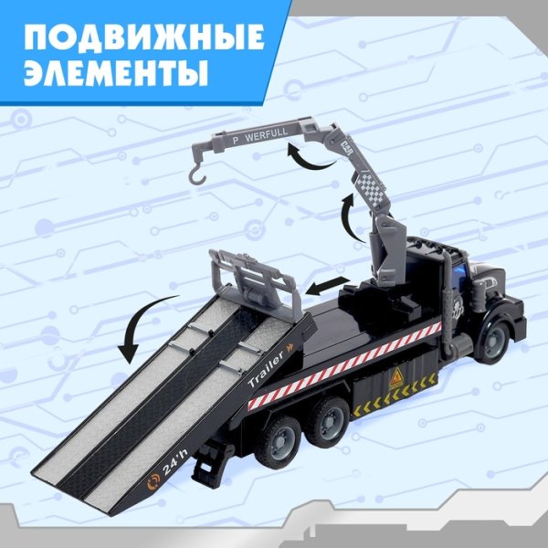 (м)Грузовик радиоуправляемый "Эвакуатор", 1:48, работает от аккумулятора   5247688