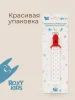 Держатель для пустышек "Серо-розовые ромбы". Ткань