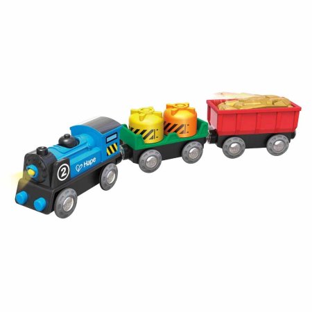 Hape Игрушечный поезд Товарный / цвет красный, синий