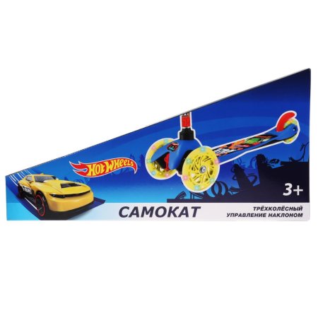 Hot wheels Самокат трехколесный 284631 / цвет красно-синий