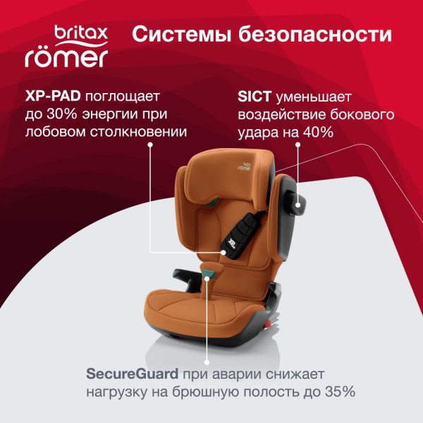Britax Roemer Автокресло Kidfix i-size (15-36 кг) / цвет Golden Cognac (оранжевый)