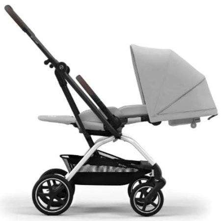 Cybex Коляска прогулочная Eezy S Twist+ 2 SLV / цвет Fog Grey (светло-серый)