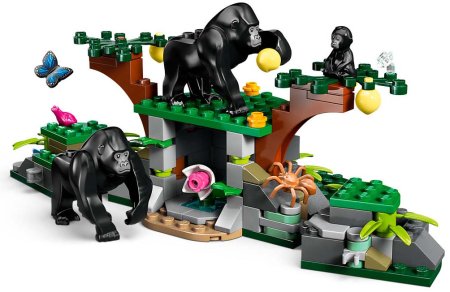 Lego Конструктор City "Исследователь джунглей: вертолет в базовом лагере"