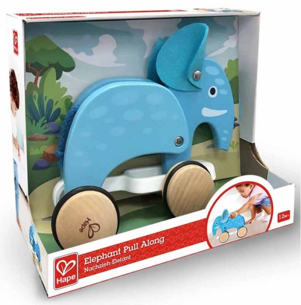 Hape Каталка детская "Слоник", серия "Зверики"