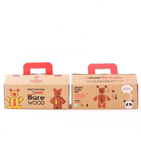 Kipod  Деревянный набор Собери медведя с красками