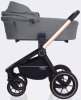 MowBaby Коляска 3 в 1 Zoom PU / цвет Gold Grey (серая, рама золото)