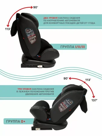 Amarobaby Автокресло детское ST-3 Isofix / цвет бежевый