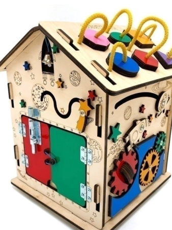 BusyPlay Бизидом Бизитошка "Космическое путешествие" со светом, волшебным маркером и звёздами