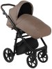 ROAN Коляска 2 в1 Esso короб + прогулка leather/Camel/Black/руч.Тем.коричневый(2 места) 