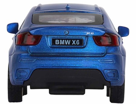 Автопанорама Инерционная металлическая машинка BMW X6 / цвет синий