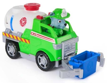 Paw Patrol Набор Щенячий патруль Пожарные спасатели машинка с фигуркой Рокки, 18 см