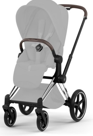Коляска 2в1 CYBEX Priam Style Chrome Brown + спальный блок (City Grey)