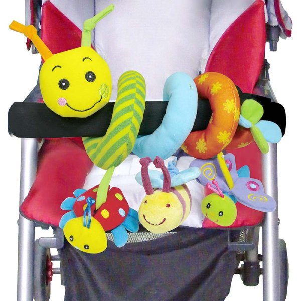 Biba Toys Развивающая подвесная игрушка Гусеница и друзья