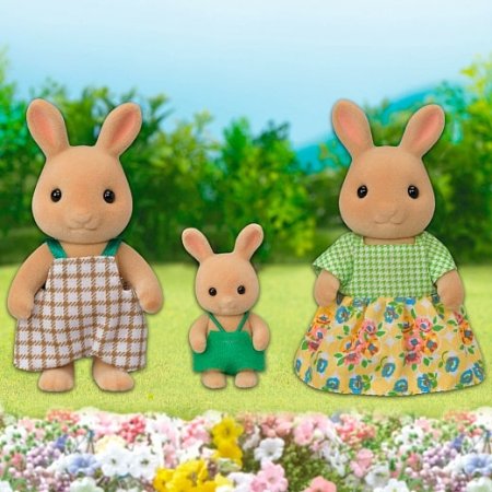 Sylvanian Families Детский игровой набор "Семья кроликов", 3 фигурки / 5372