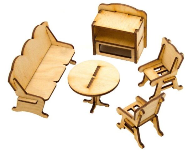 Теремок Конструктор "Гостиная"