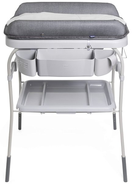 Chicco Пеленальный столик с ванночкой Cuddle & Bubble / цвет Graphite Melange (серый)