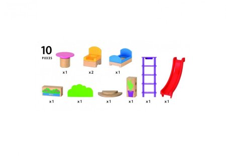 Brio Игровой набор мебели и аксессуаров / 10 элементов