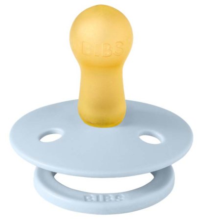 Bibs Пустышка латексная Studio Colour, с 6 месяцев Block - Baby Blue Dusty Blue