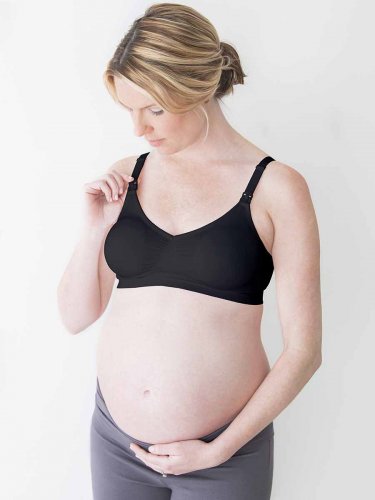 Medela Бюстгальтер для беременных и кормящих мам Comfy Bra, размер XL, цвет / черный