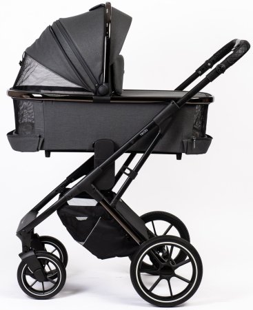 Коляска Peppy Tecla 2в1 Shadow Antrazit Chrome Edition  (графит)