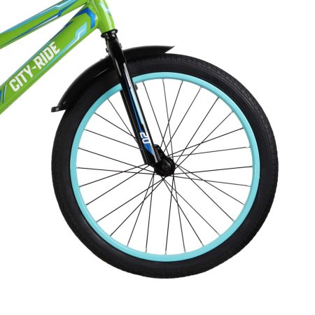 City-Ride Детский велосипед Spark, диски 20 стальные, крылья пластик, цвет / зеленый
