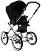 ROAN Коляска 2 в1 Bass Next Classic короб+прогул.(2 места)14d  (Caviar/Black/руч.Black)