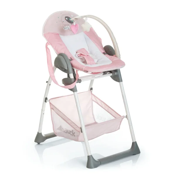 Hauck Стульчик для кормления Sit N Relax 2 в 1 / цвет Birdie/розовый