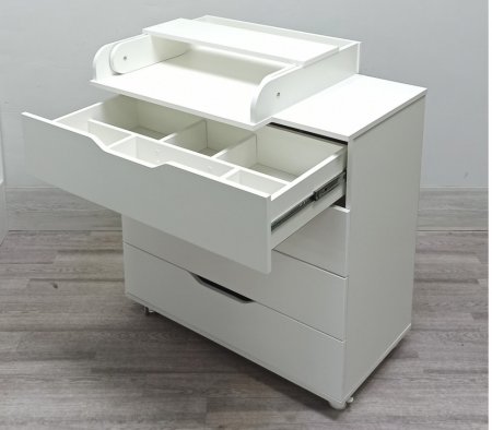 К INY  Комод ИНКАНТО CLASSIC 800/4 (органайзер) (Белый)