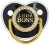 Mum&Baby Пустышка силиконовая ортодонтическая с держателем Little boss