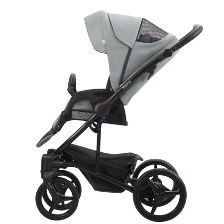 Bebetto Детская коляска 2 в 1 Torino TEX Цвет / 01 лиловый с рисунком (ткань) / рама черная