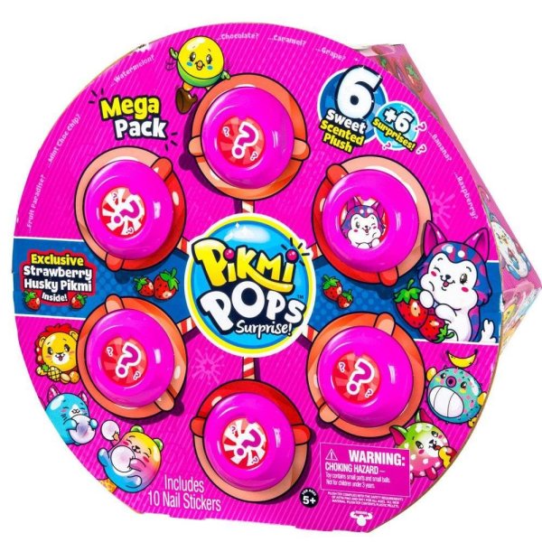 Мега набор с 6 героями Pikmi Pops (клубника S2)