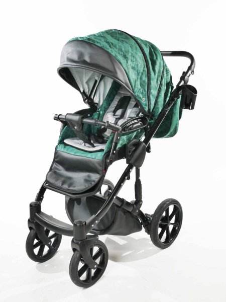 Bambini Moretti Коляска 2 в 1 Grazia, цвет / графит-зеленый № 1