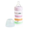 Chicco Бутылочка Well-Being Girl, 0+, 150 мл / цвет белый