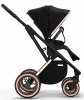 Moon Коляска 2 в 1 Style Rocca / цвет Rosegold (черный, рама розовое золото)