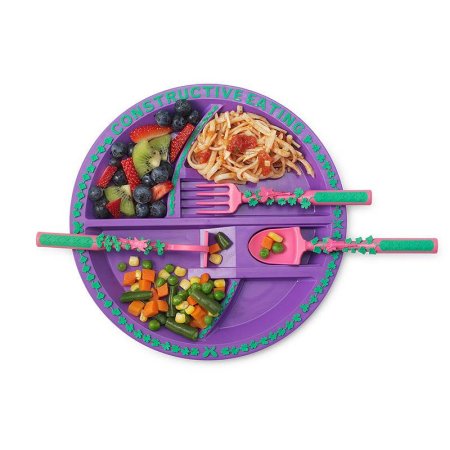 Constructive Eating Тарелка .Серия Волшебный сад фиолетовый