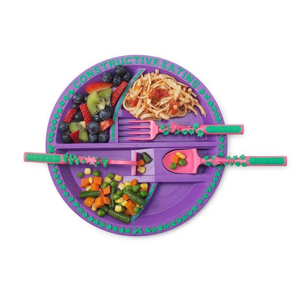 Constructive Eating Тарелка .Серия Волшебный сад фиолетовый