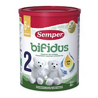 Semper Bifidus 2 Молочная смесь, с 6 месяцев (400г)