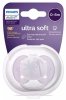 Avent Пустышка Ultra soft силиконовая, 0-6 месяцев / цвет пальма-сиреневый