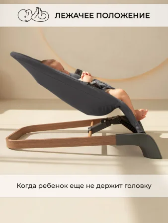 Amarobaby Детский шезлонг Harmony/цвет графит