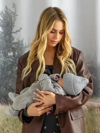 Amarobaby Комбинезон вязаный детский демисезонный Pure Love Tot, размер 56 / цвет серый