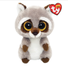 TY Мягкая игрушка-брелок Beanie Boo's Енот Oakie / цвет серый, коричневый