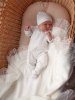 (м)01051-02002 К-кт:2 пр."Мелкие цветы"(комбез+чеп.) (р. 56-36 экрю)