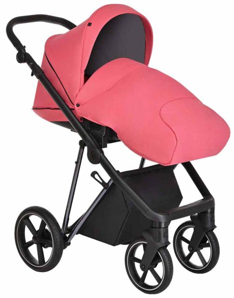 Roan Коляска 2 в 1 Sol Luxury / цвет Viva Magenta (розовый, рама никель, ручка черная)